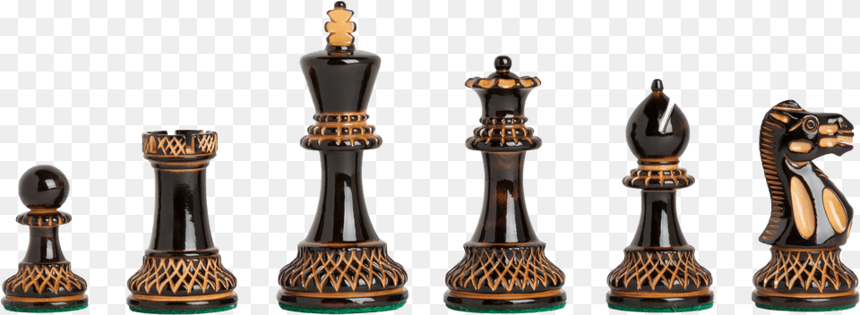 Burnt Boxwood And Natural Boxwood Original 1849 Staunton Chess Set, Game Free Transparent Png
