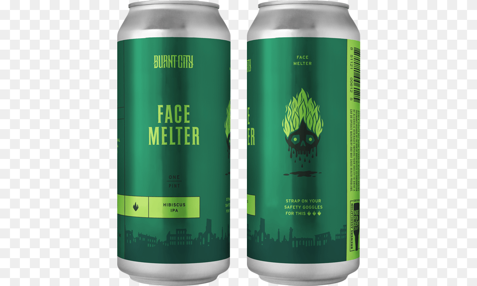 Burnt City Brewing Face Melter Hibiscus Ipa Can Burnt City Face Melter Hibiscus Ipa, Alcohol, Beer, Beverage, Lager Free Transparent Png