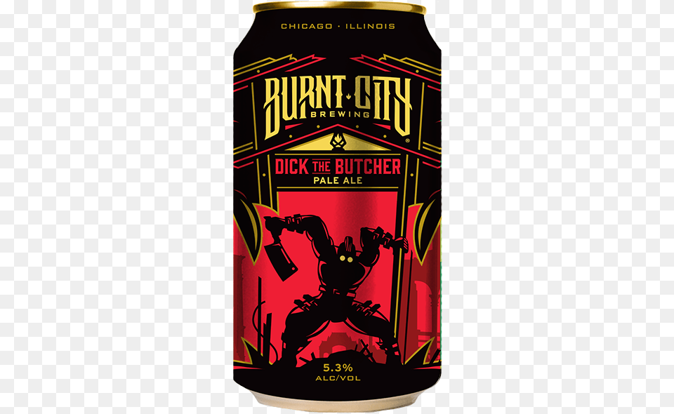 Burnt City Dick The Butcher Pale Ale Face Melter Hibiscus Ipa, Alcohol, Beer, Beverage, Lager Png Image