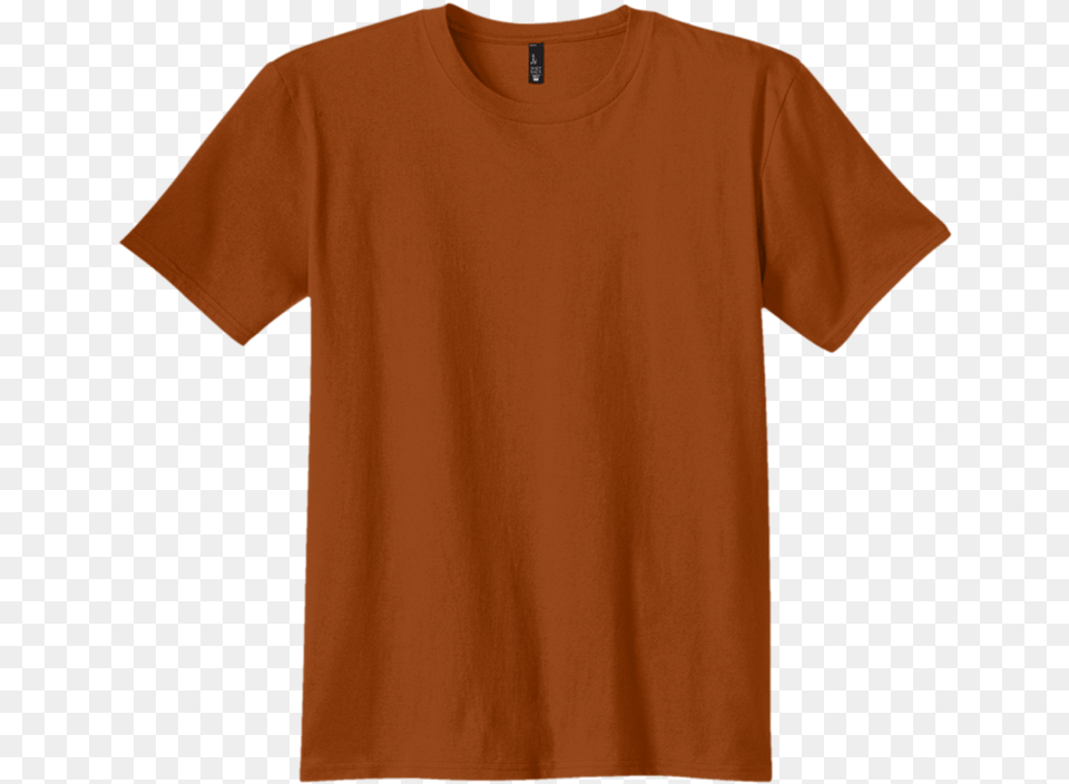 Burnt Orange Brown Shirt Template, Clothing, T-shirt Free Png Download