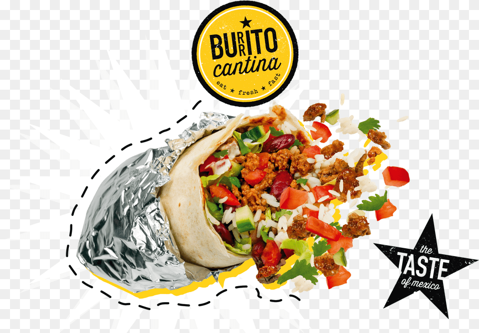 Burrito Cantina Chicken Branding Burrito Cantina, Food, Hot Dog, Taco Free Png Download