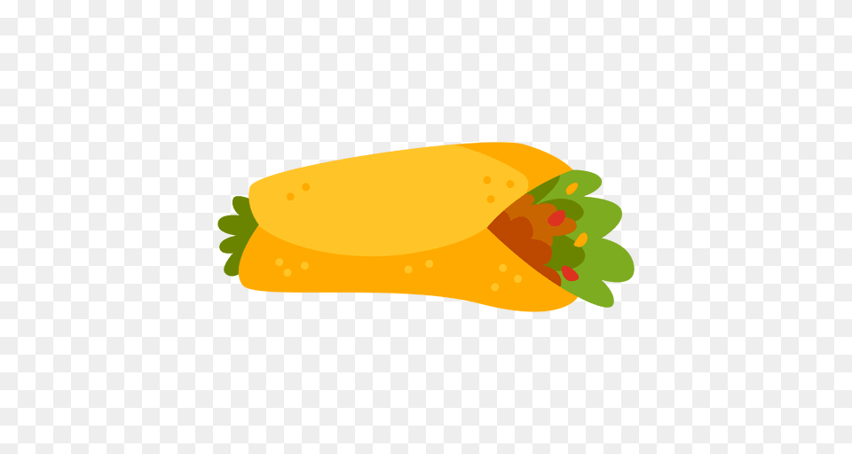 Burrito Cartoon Food, Sandwich Wrap Free Png Download