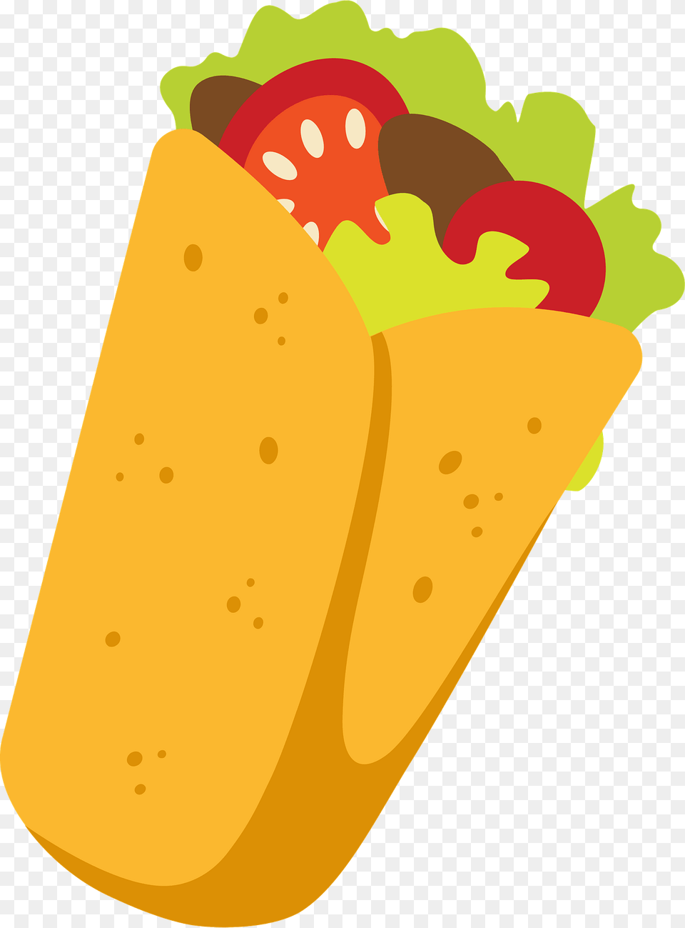 Burrito Clipart, Food Free Transparent Png