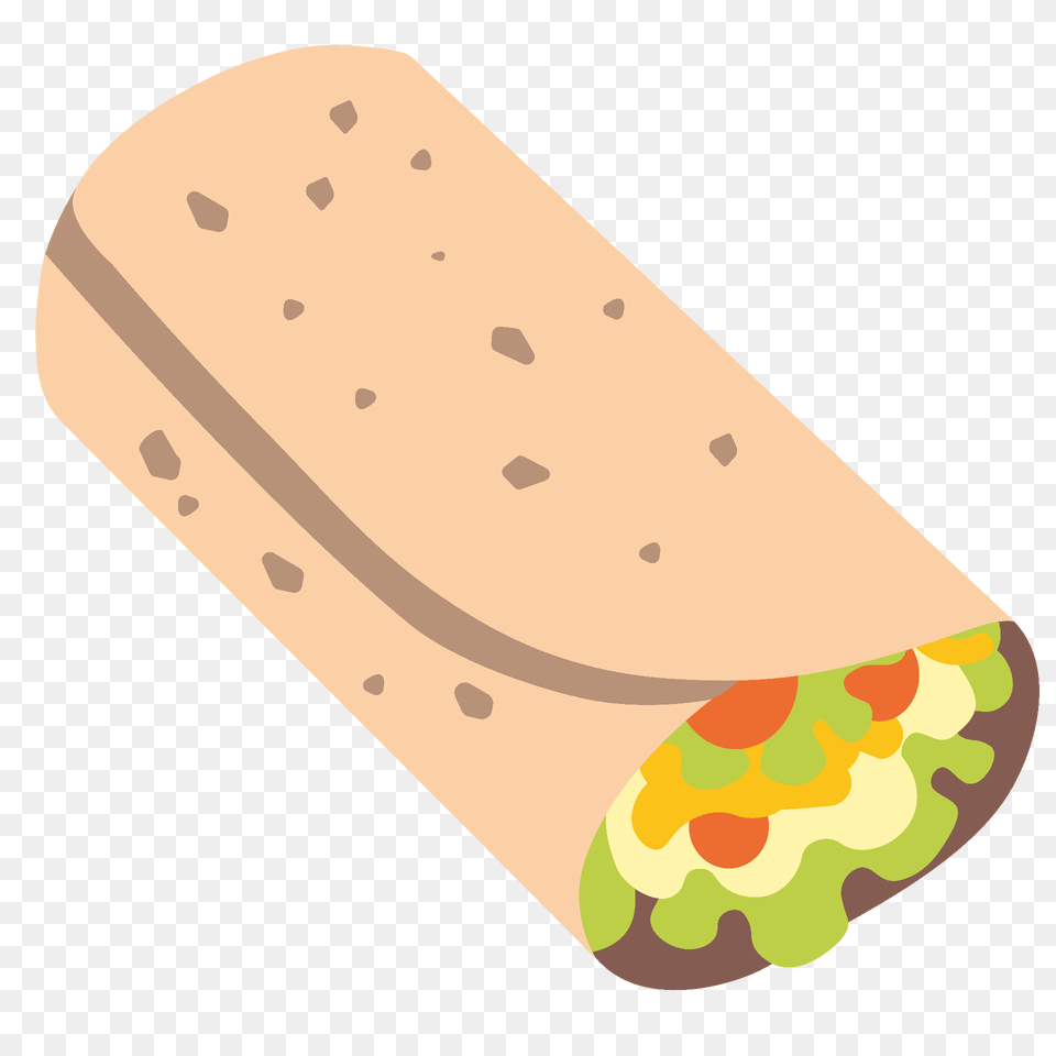 Burrito Emoji Clipart, Food, Sandwich Wrap Png