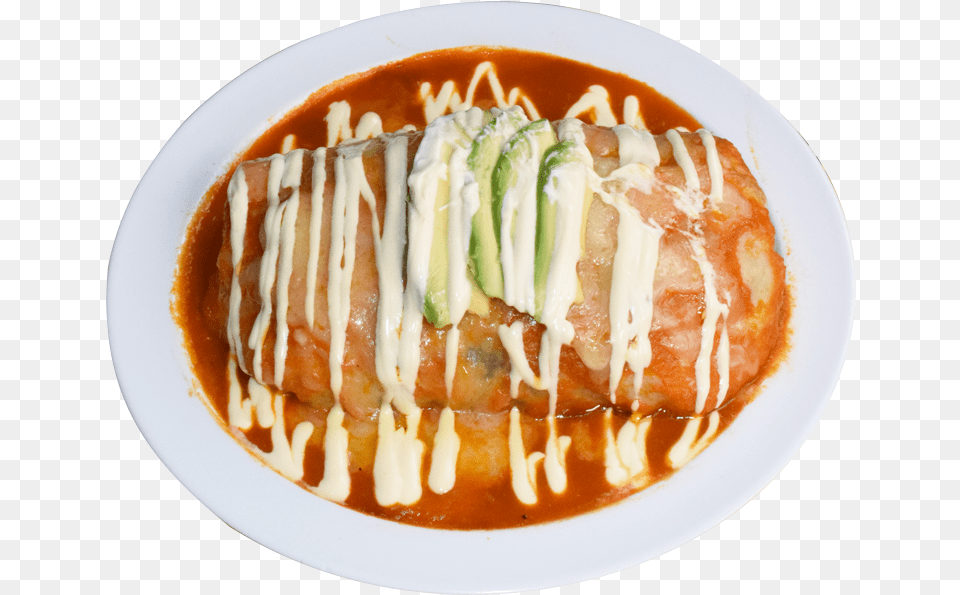 Burrito Mojado Burritos Mojados, Food, Plate, Enchilada, Meal Png Image