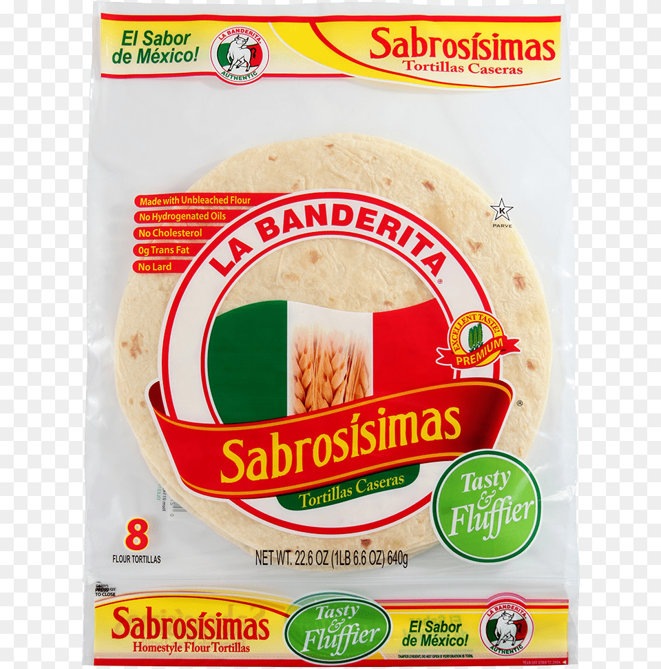 Burrito Sabrosisimas Flour Tortillas La Banderita Tortillas Flour 10 Tortillas, Bread, Food, Pancake, Tortilla Free Transparent Png