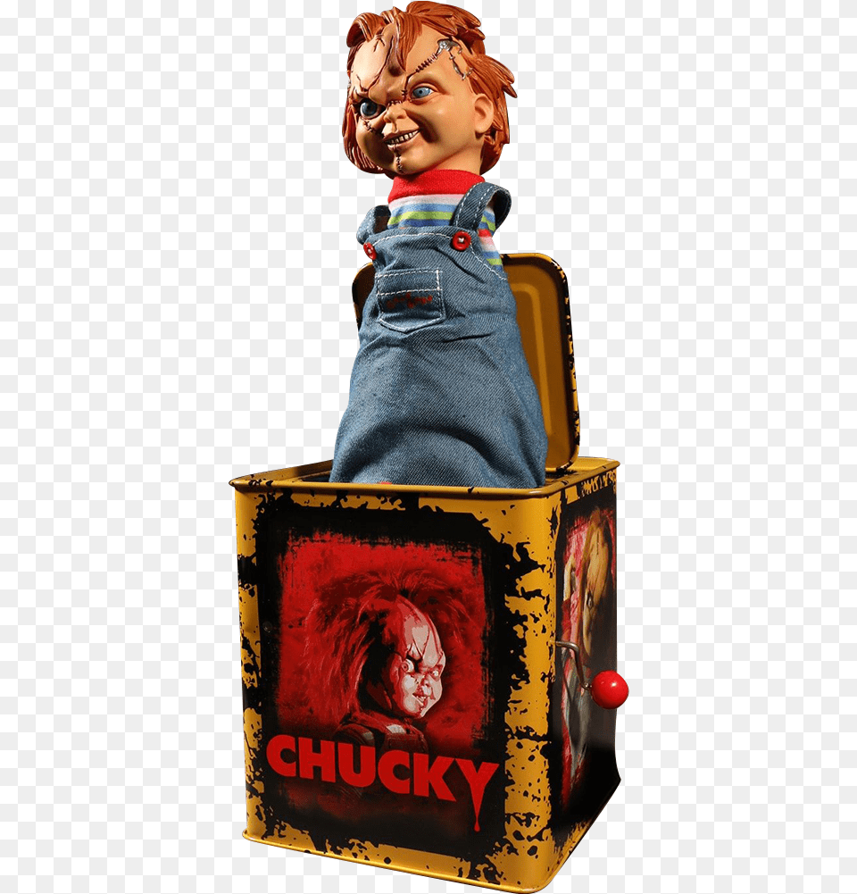 Burst A Box Scarred Chucky Collectible Figure Child39s Play, Baby, Person, Face, Head Free Png Download