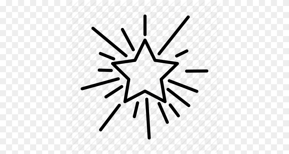 Burst Explosion Firework Sparkle Star Icon, Outdoors, Nature Free Png Download