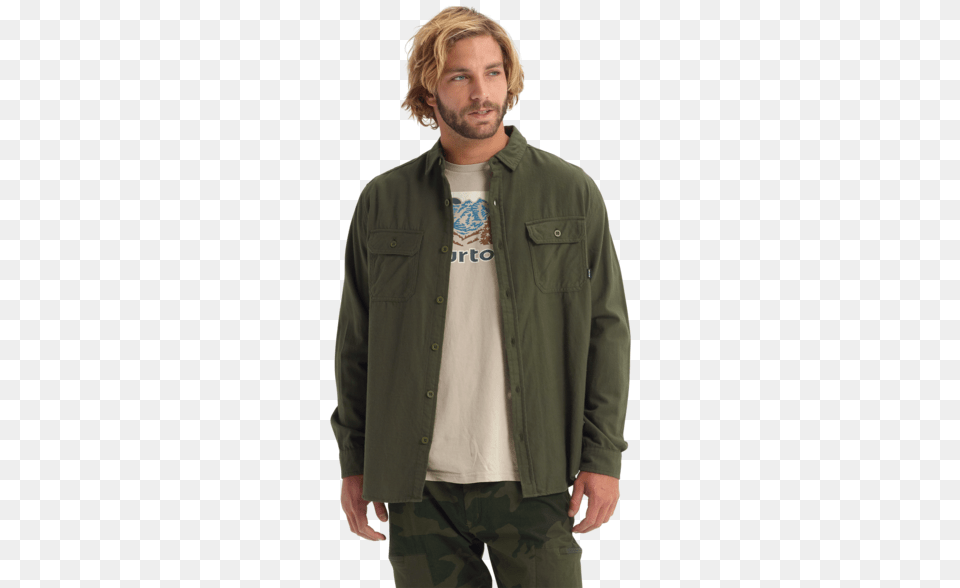 Burton Brighton Flannel Burton, Clothing, Coat, Jacket, Adult Png Image