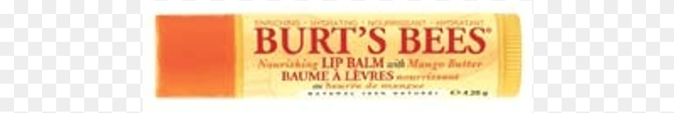 Burts Bees Lip Balm Stick Mango Butter Sunscreen, Paper, Text Png Image