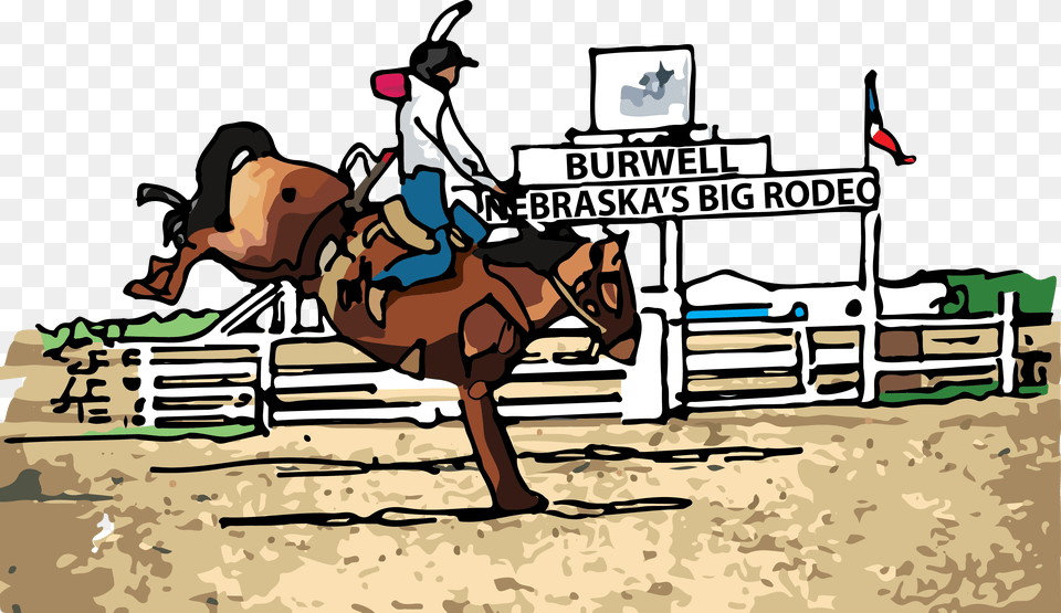 Burwell Rodeo Cartoon, Hat, Clothing, Bulldozer, Machine Png