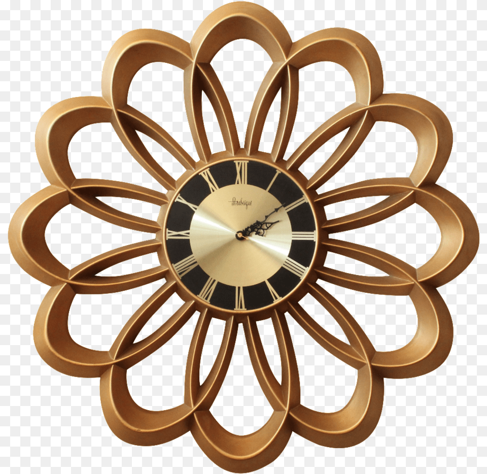Burwood Atomic Arabesque Wall Clock Arabesque Clock, Wall Clock Free Transparent Png
