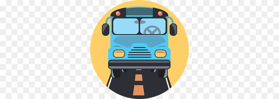 Bus Transportation, Vehicle, School Bus, Disk Free Png Download