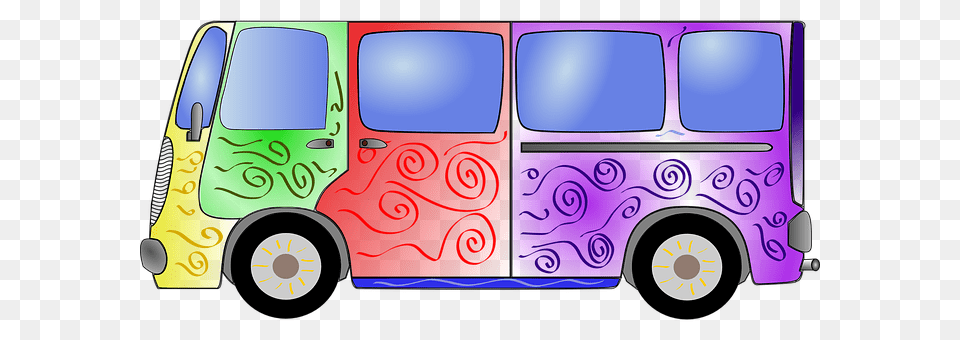 Bus Transportation, Vehicle, Moving Van, Van Free Png Download