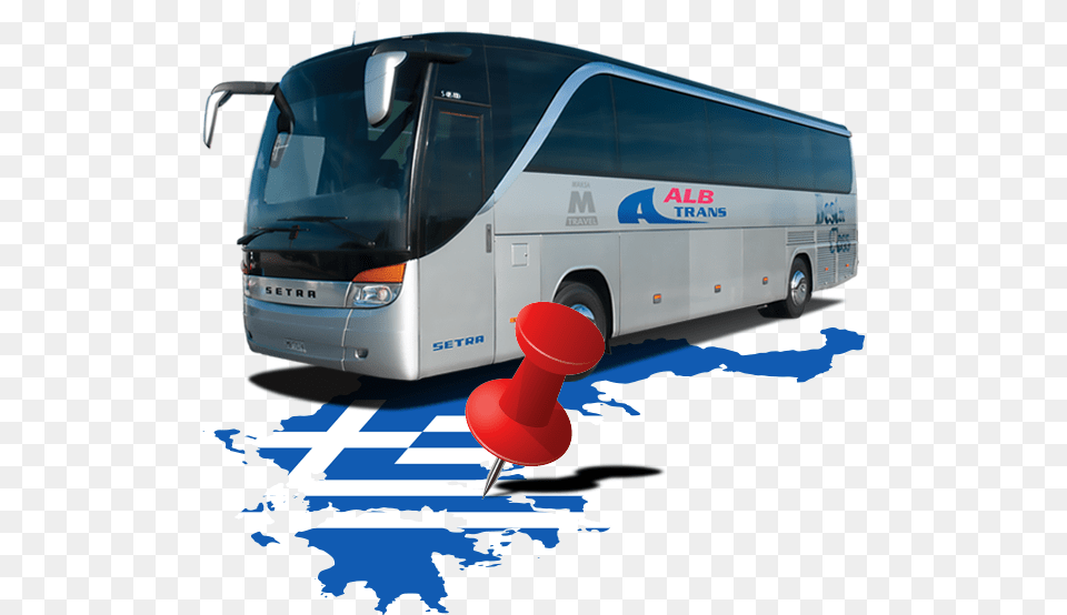 Bus Athens To Tirana, Transportation, Vehicle, Tour Bus, Machine Png Image