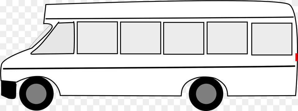 Bus Black And White I Cartoon, Minibus, Transportation, Van, Vehicle Free Transparent Png