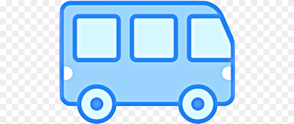 Bus Blue Icon, Van, Transportation, Minibus, Vehicle Free Png Download