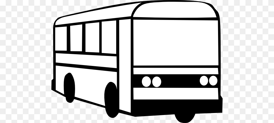 Bus Bus Clipart Black And White, Transportation, Vehicle, Machine, Wheel Png