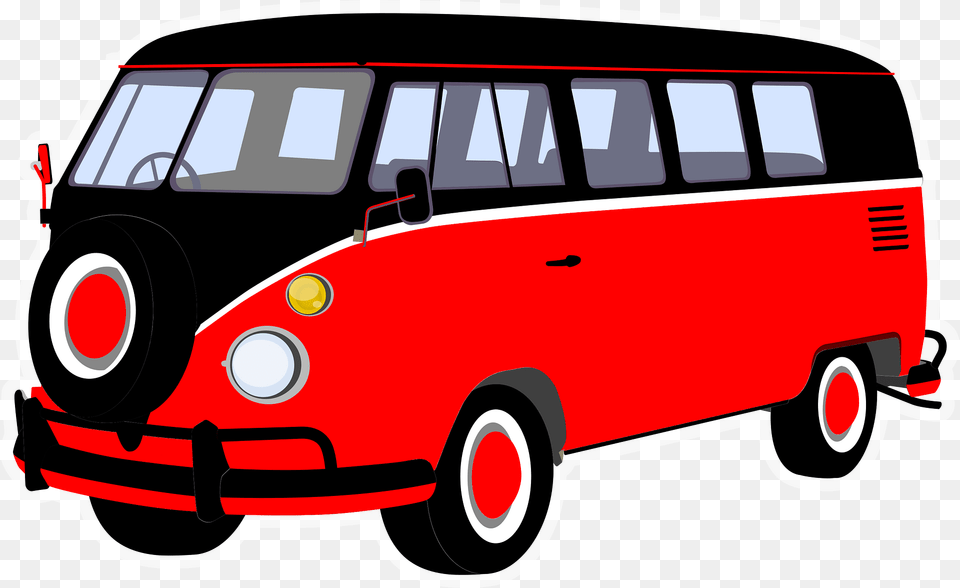 Bus Clipart, Transportation, Vehicle, Van, Minibus Free Png