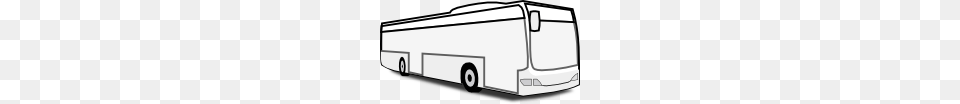 Bus Clipart Black And White, Transportation, Vehicle, Tour Bus Png Image