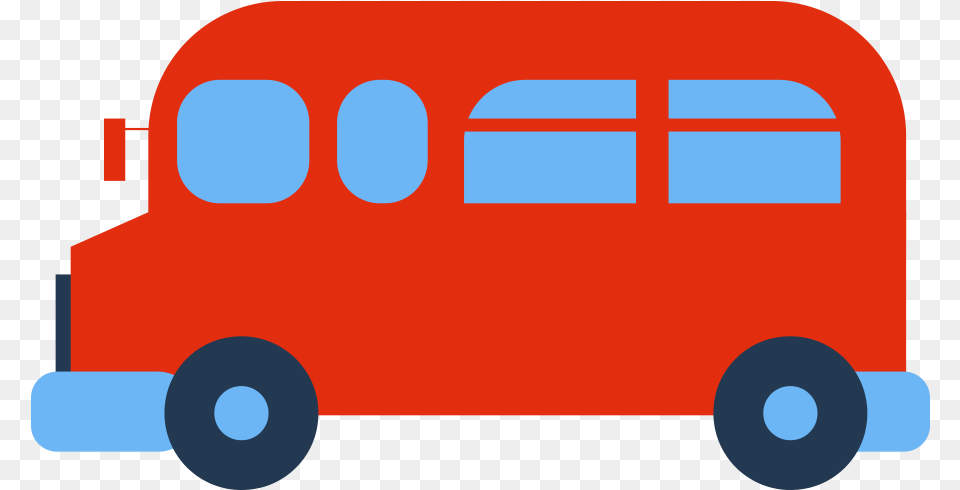 Bus Clipart Black And White, Transportation, Vehicle, Van, Car Free Png