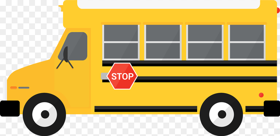 Bus Clipart No Background, School Bus, Transportation, Vehicle, Moving Van Png Image