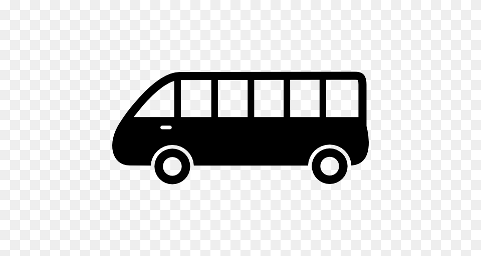 Bus Clipart Side View, Gray Free Transparent Png