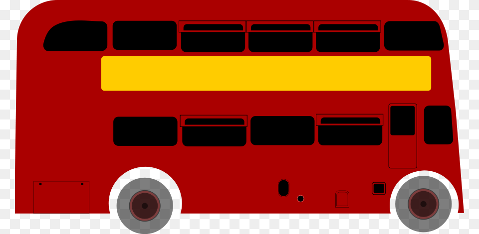 Bus Clipart Vector Clip Art Design Double Decker Bus Animation, Double Decker Bus, Tour Bus, Transportation, Vehicle Free Png