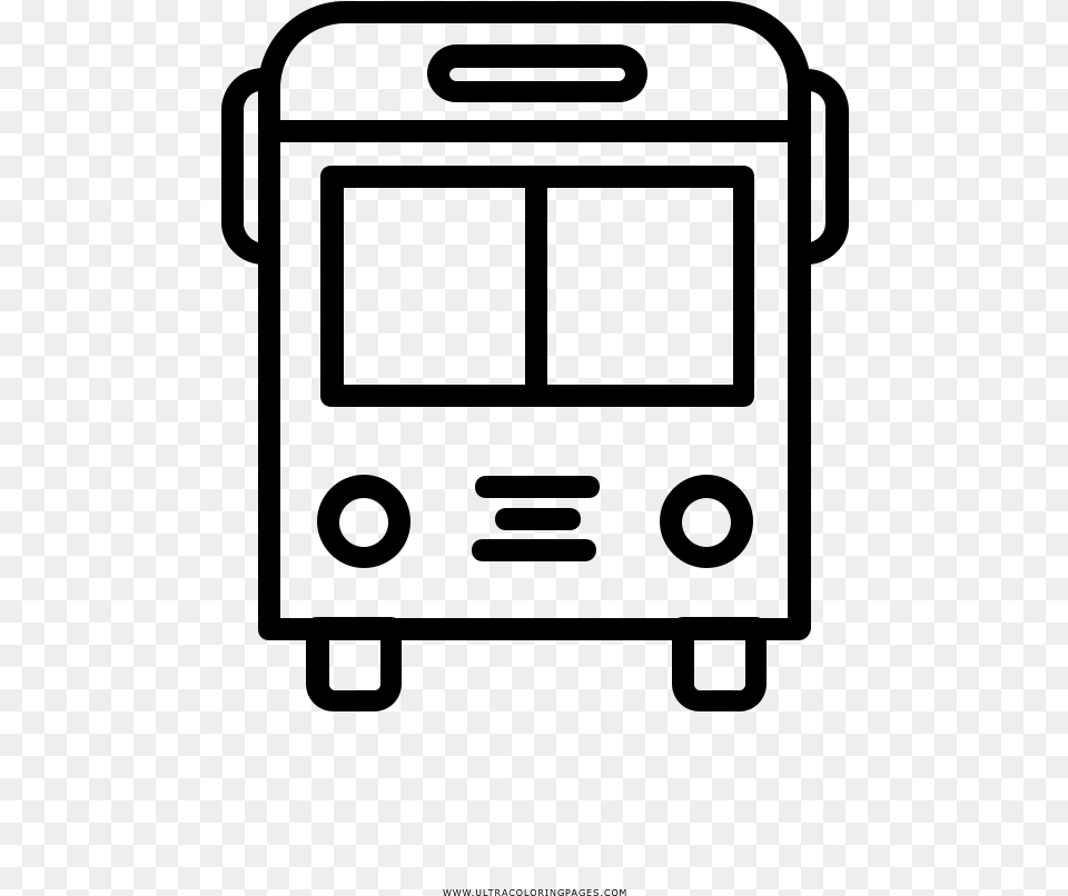 Bus Coloring, Gray Free Png