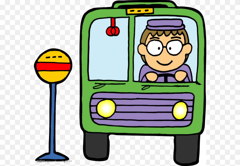 Bus Driver Bus Driver Cartoon, Bus Stop, Outdoors, Baby, Person Png