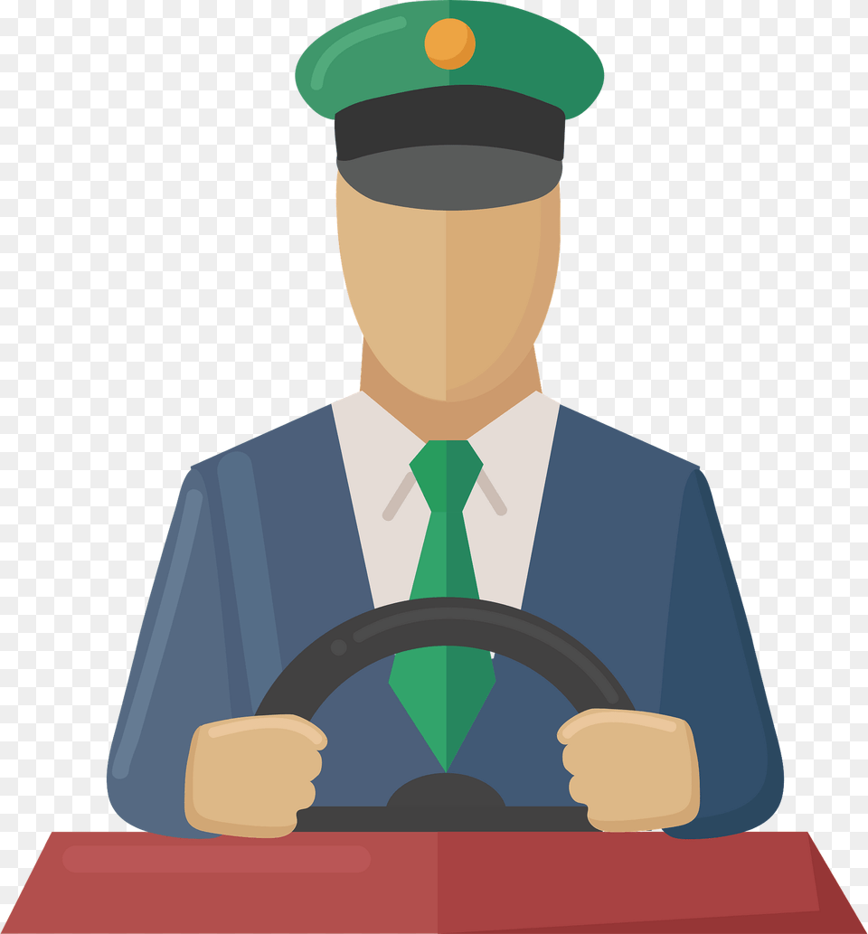 Bus Driver Clipart, Accessories, Formal Wear, Tie, Transportation Free Png