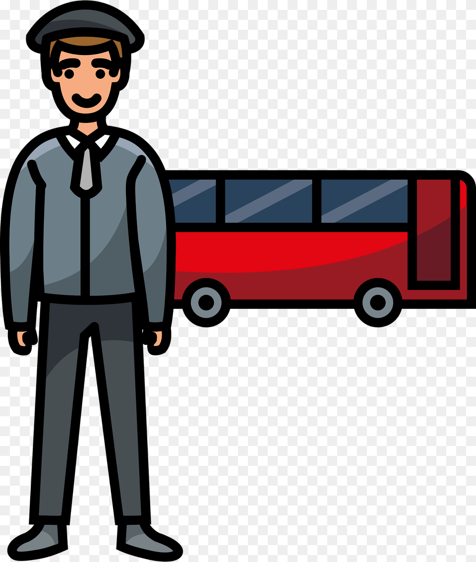 Bus Driver Clipart, Boy, Person, Male, Child Png Image