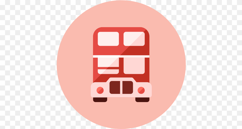 Bus Icon Of Kameleon Red Round Commercial Vehicle, Transportation, Fire Truck, Truck Free Transparent Png