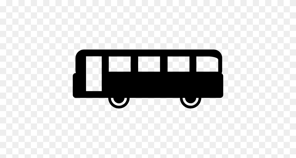 Bus Icon, Gray Png