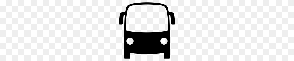 Bus Icons Noun Project, Gray Free Transparent Png