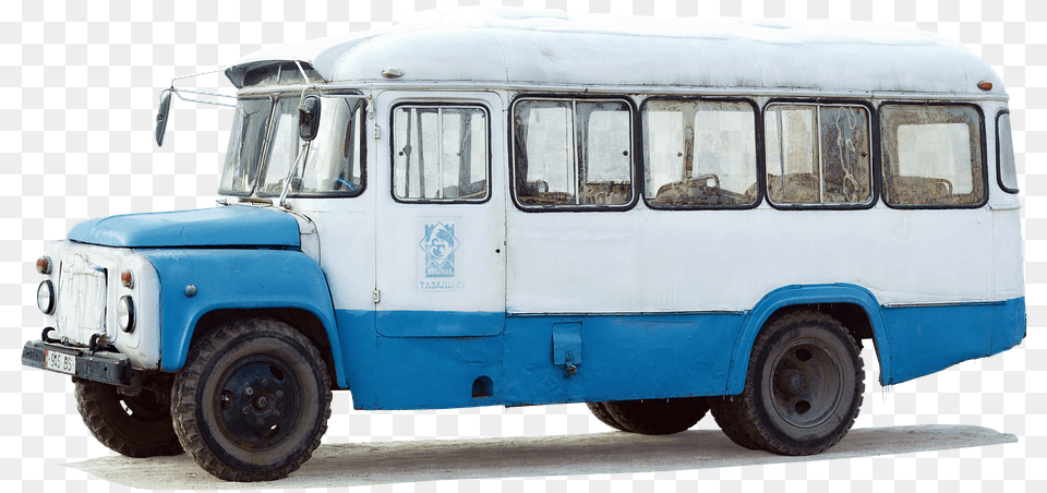 Bus Kawz 3976 Isolated Russia Kyrgyzstan Old Cccp Russian Old Bus, Machine, Transportation, Vehicle, Wheel Png Image