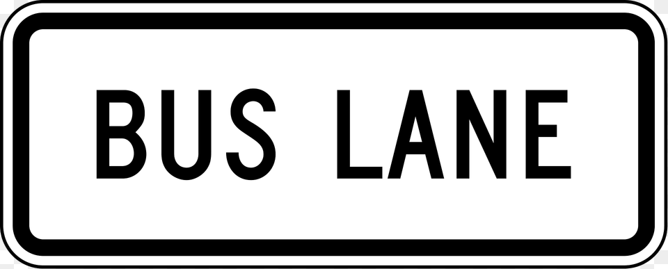 Bus Lane Clipart, Sign, Symbol, Text Free Png Download