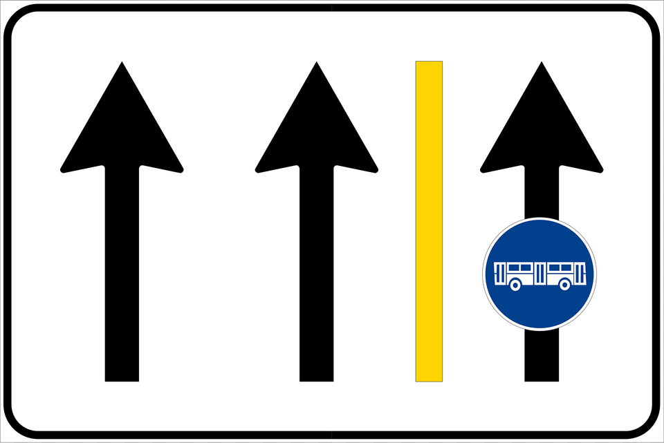 Bus Lane On Urban Road Clipart, Sign, Symbol, Cross, Weapon Free Transparent Png