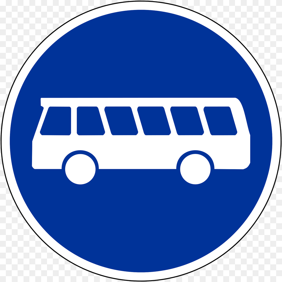 Bus Lane Sign Germany, Transportation, Vehicle, Disk Png Image