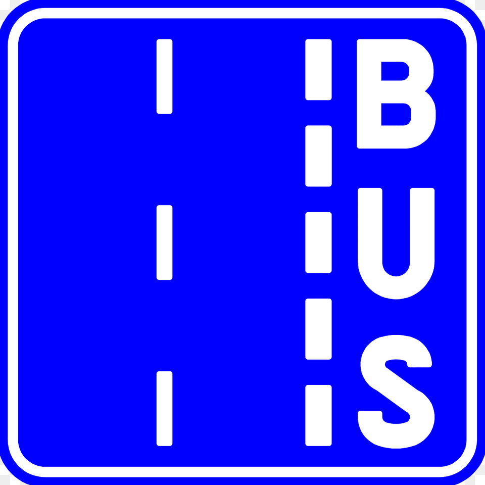 Bus Lane Sign In Belgium Clipart, Symbol, Text, Number Png
