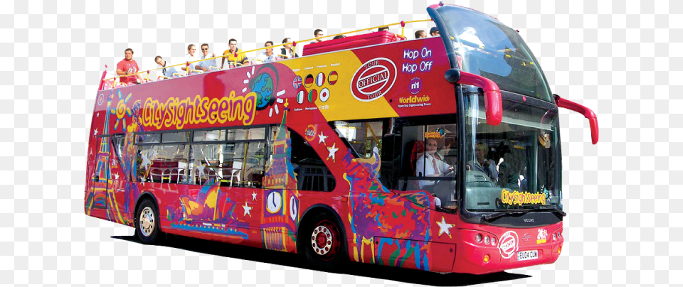 Bus London City Sightseeing Bus, Tour Bus, Transportation, Vehicle, Double Decker Bus Free Png Download