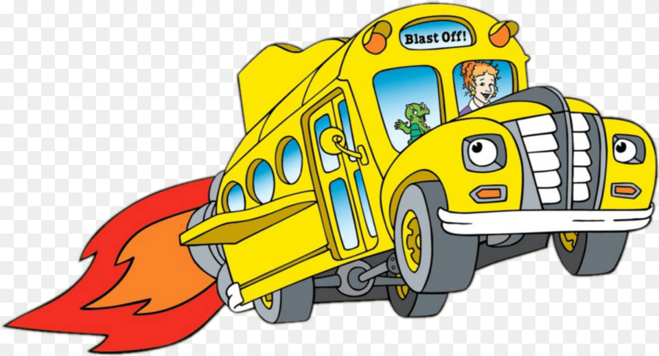 Bus Magicschoolbus Magic School Bus, Vehicle, Transportation, School Bus, Bulldozer Png