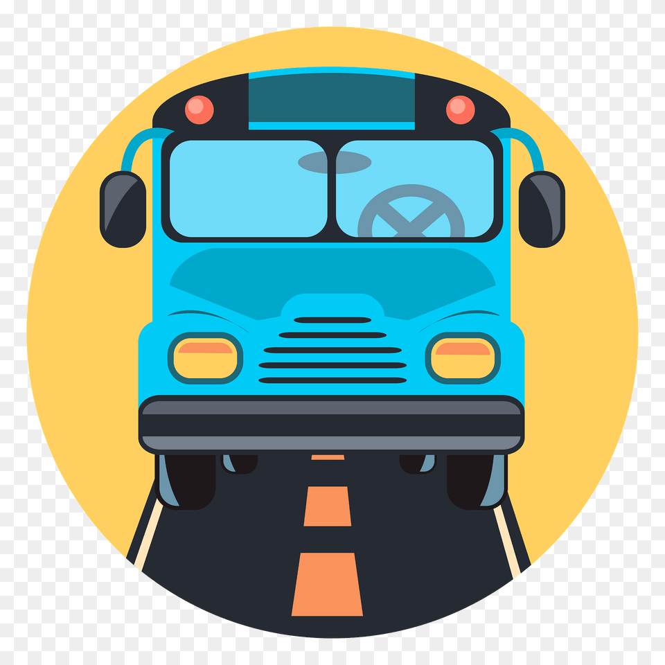 Bus On The Road Clipart, Transportation, Vehicle, School Bus Free Transparent Png