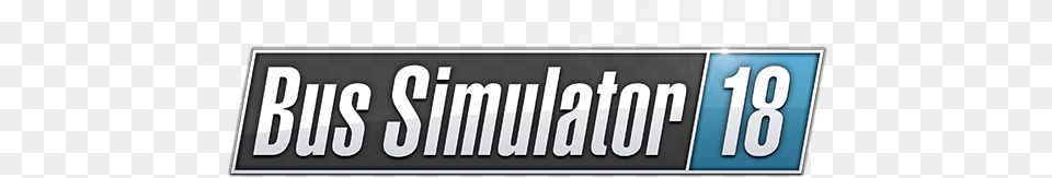 Bus Simulator 18 Logo, License Plate, Transportation, Vehicle, Scoreboard Png