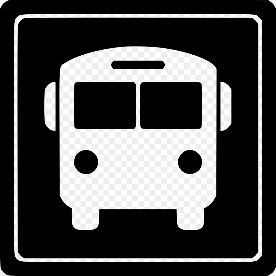 Bus Station Icon Free Download, Bus Stop, Outdoors, Stencil, Transportation Png Image