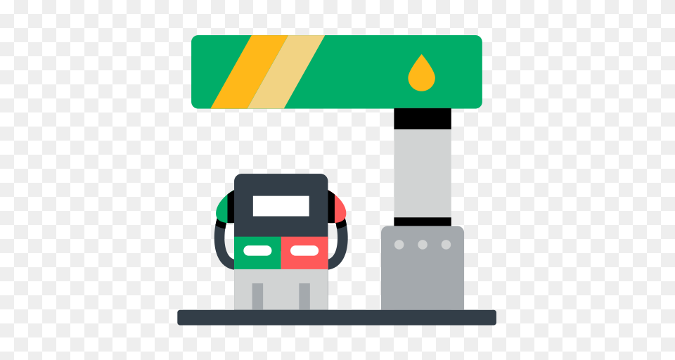 Bus Station Simple Multicolor Icon With And Vector Format, Machine, Gas Station, Pump Free Png Download