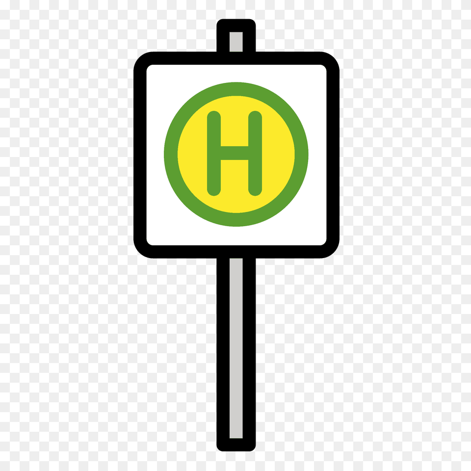 Bus Stop Emoji Clipart, Sign, Symbol, Road Sign, Light Free Transparent Png