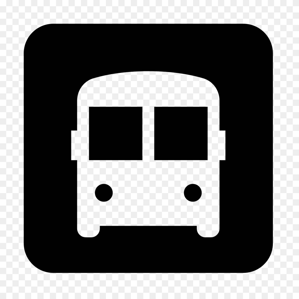 Bus Stop Filled Icon, Gray Png Image