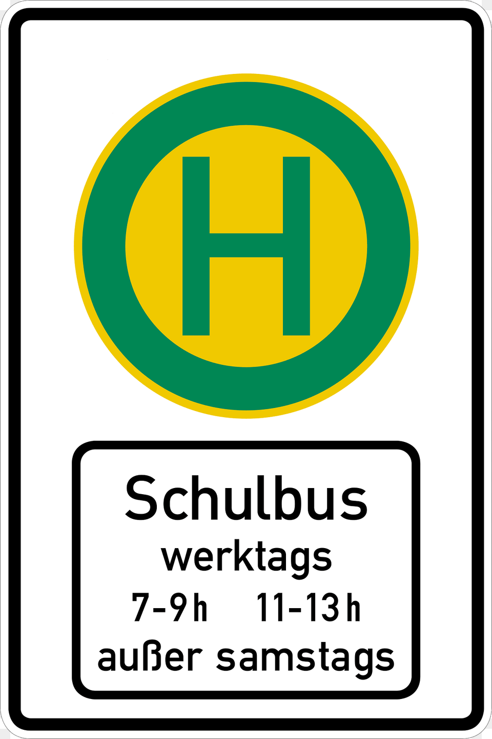 Bus Stop For School Buses During Designated Times Clipart, Sign, Symbol, Road Sign Free Transparent Png