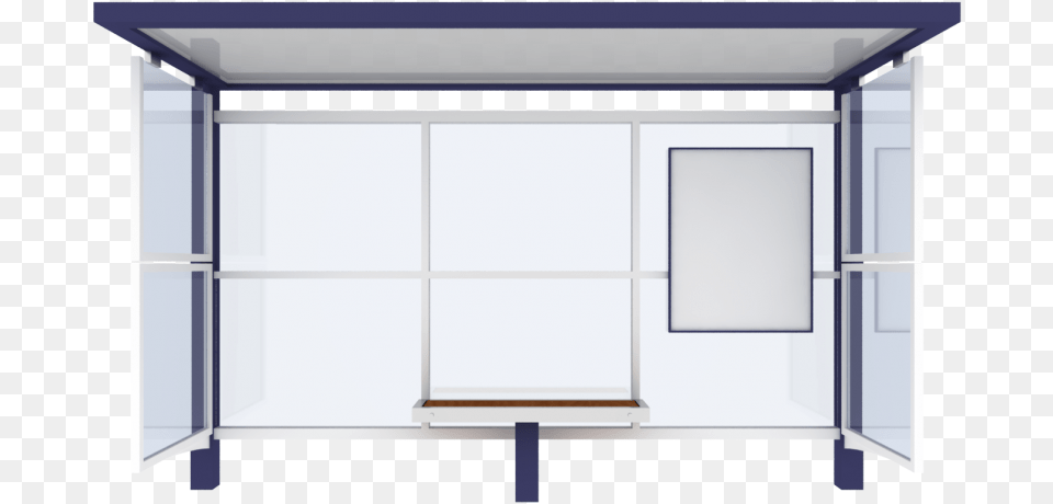 Bus Stop Shelter Download Bus Shelter, Door, Bus Stop, Outdoors, Furniture Png Image